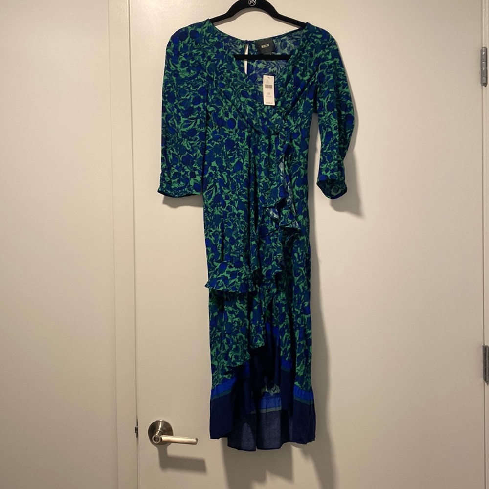Maeve by Anthropologie petite 3/4 sleeve midi dress